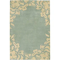 Artist's Loom Hand-tufted Contemporary Floral Wool Rug (5'x7'6)