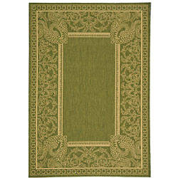 Safavieh Indoor/ Outdoor Abaco Olive/ Natural Rug (2'7 x 5')