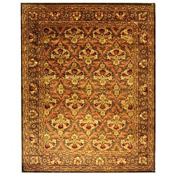 Safavieh Handmade Kerman Sage/ Gold Wool Rug (9'6 x 13'6)