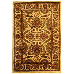 Safavieh Handmade Classic Jaipur Gold Wool Rug (7'6 x 9'6)