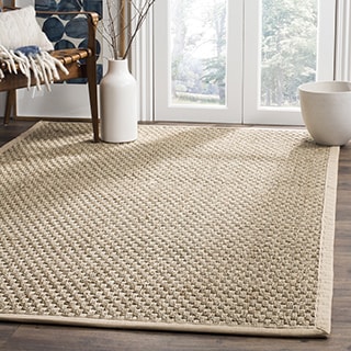 Safavieh Casual Natural Fiber Natural and Beige Border Seagrass Rug (3' x 5')