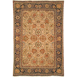 Heirloom Hand-knotted Kashan Camel Wool Rug (6' x 9')