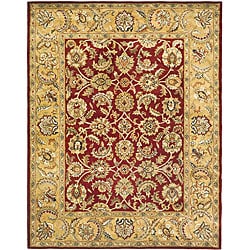 Safavieh Handmade Classic Red/ Gold Wool Rug (9'6 x 13'6)