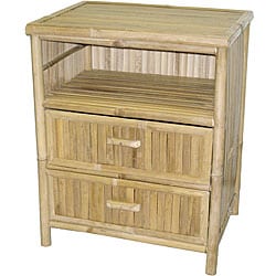 Bamboo Double-draw End Table (Vietnam)