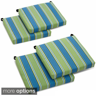 All-Weather UV-Resistant Outdoor Polyester Chair Cushions (Set of Four)