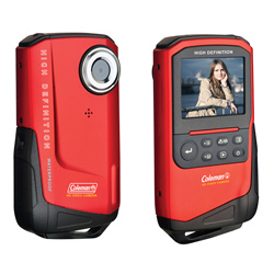 Coleman Xtreme 1080p HD Waterproof Red Digital Camcorder