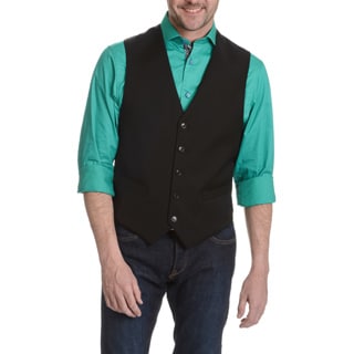 Tommy Hilfiger Men's Black Six-button Vest
