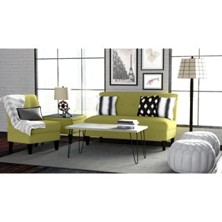 Portfolio Engle Apple Green Linen 3-piece Sofa Set