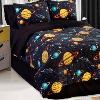 Galaxy Glow In The Dark Twin-size 3-piece Comforter Set