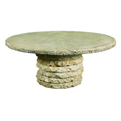 Outdoor Stone Stack Chat Table Base