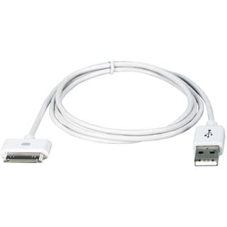 QVS USB Sync & Charger Cable for iPod, iPhone & iPad/2/3