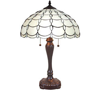 Amora Lighting Tiffany Style Cascades Table Lamp