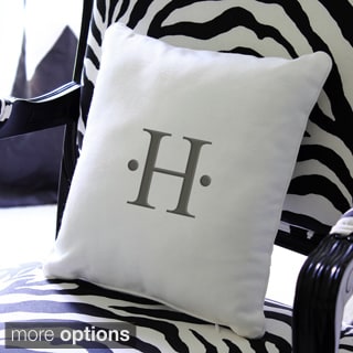 Personalized Initial 12-inch Throw Pillow