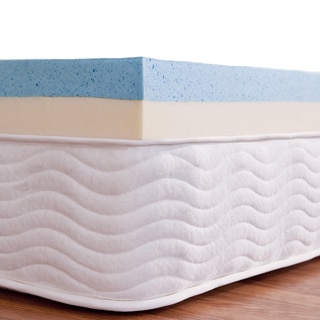 Priage 4-Inch Dual-layered Support Gel Memory Foam Topper