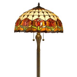 Amora Lighting Tiffany Style Tulips Design 62-inch Floor Lamp