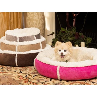 Best Friends by Sheri Round Bolster Pet Bed