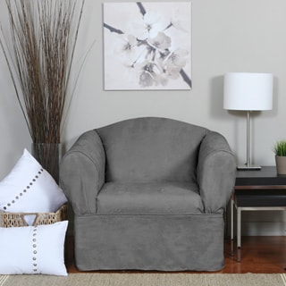 Luxury Suede One-piece Relaxed Fit Wrap Chair Slipcover