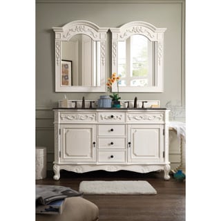 James Martin Furniture Classico White/ Granite Double Vanity Set