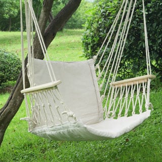 Adeco Natural Colored Hammock Chair