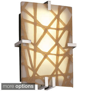 Justice Design 3Form Clips 2-light Rectangle Wall Sconce