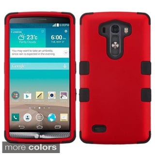 INSTEN Tuff Dual Layer Hybrid Rubberized Hard PC Silicone Phone Case Cover For LG G3