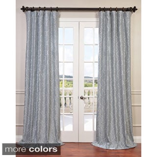 Exclusive Fabrics Algeirs Embroidered Faux Silk Curtain Panel