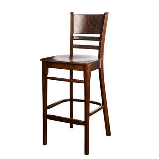 42-inch Solid Beech Wood Cafe Barstool