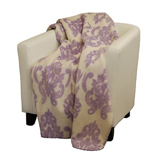 Denali Medallion soft purple Micro-plush Throw Blanket