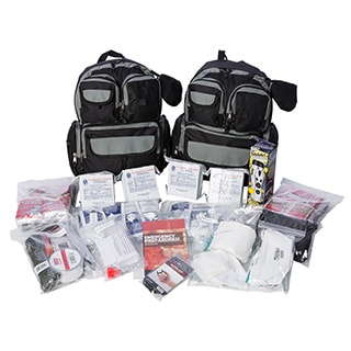 EZ Urban Survival Bug-out Bag - 4 Person for 72 hours, Family Survival Kit, Emergency Kit