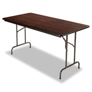 Alera Walnut Wood Folding Table