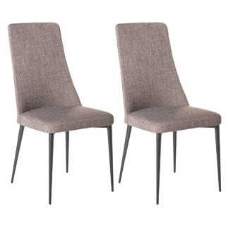 Aurelle Home Nest Chair Grey (Set Of 2)