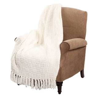 BOON Cable Knitted Couch Cover Throw Blanket