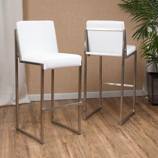 Vasilus Bonded Leather Barstool (Set of 2) by Christopher Knight Home