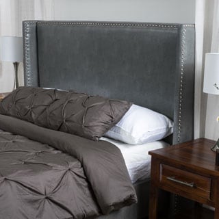 Amory King/California King Wingback Bonded Leather Headboard by Christopher Knight Home