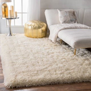 nuLOOM Solid Soft and Plush White Shag Rug (4' x 6')
