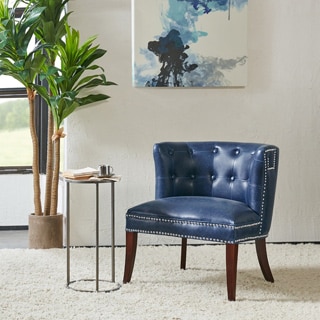 Madison Park Marlee Navy Accent Chair