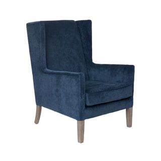 Crafted Home's Juliette Upholstered Chair in Blue