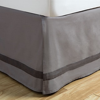 Andrew Charles Atlas Collection Grey Cotton Bed Skirt