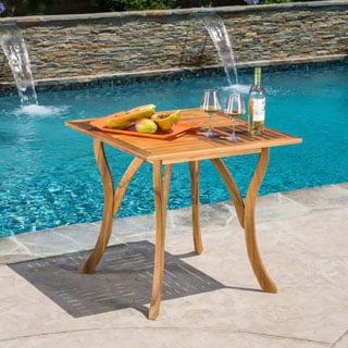 Hermosa Outdoor Acacia Wood Square Dining Table by Christopher Knight Home