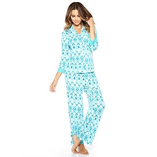 Rhonda Shear Women's Colorful Printed Pajama Set