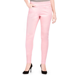 Bluberry Women's Dawn Pink Slim-leg Denim Jeans