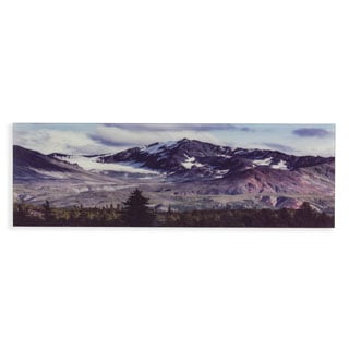Harper Blvd Snow Covered Fall Mountains in Colorado Glass Wall Art