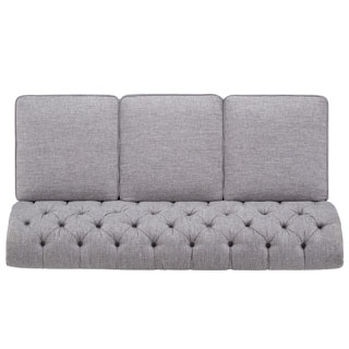 Knightsbridge Grey Linen Sectional Sofa Extension by SIGNAL HILLS