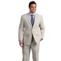 Adolfo Men's Tan Mini Pinfeather Suit