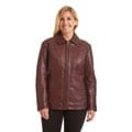 Excelled Women's Plus Lambskin Leather Scuba Jacket