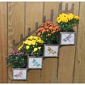 Tiered 4-Section Wooden Wall Planter