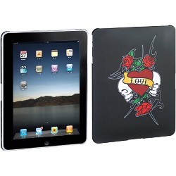 INSTEN Lizzo/ Gothic Rose/ Black Back Tablet Case Cover for Apple iPad