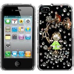 INSTEN Crystal Diamante Phone Case Cover for Apple iPhone 4S/ 4