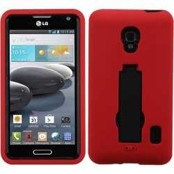 INSTEN Symbiosis Stand Phone Case Cover for LG MS500 Optimus F6/ D500 Optimus F6