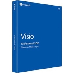 Microsoft Visio 2016 Professional - Box Pack - 1 PC